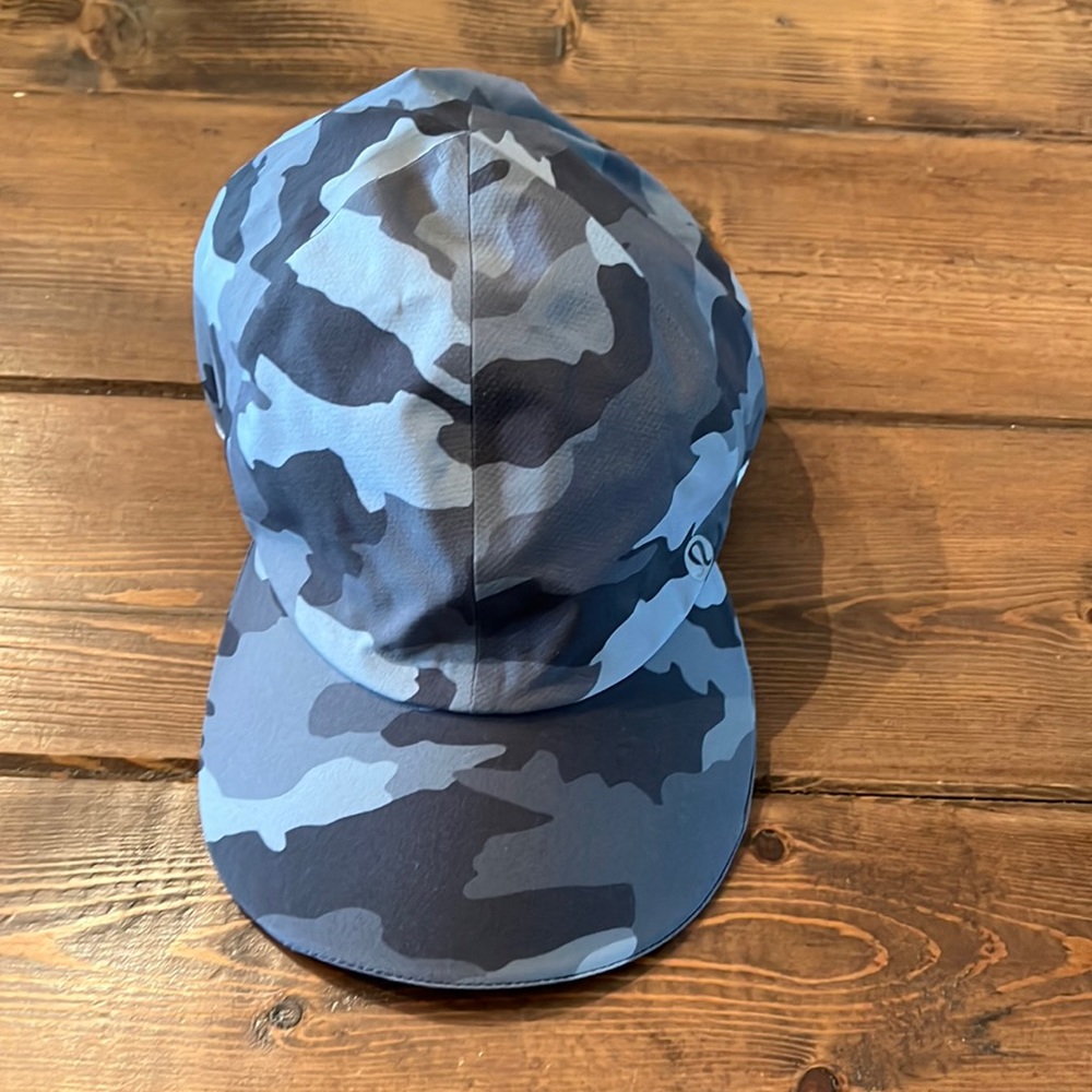 Lululemon Fast Free Run Hat Camo Gray Charcoal Adjustable cap